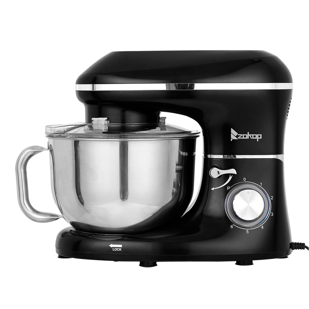 5.8QT 6 Speed Control Electric Stand Mixer with Stainless Steel Mixing